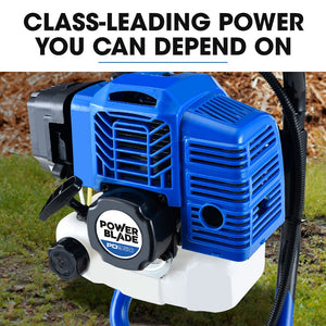 POWERBLADE PD950 52cc 2-Stroke Petrol Post Hole Digger | 3 Auger Bits & 600mm Extension Shaft