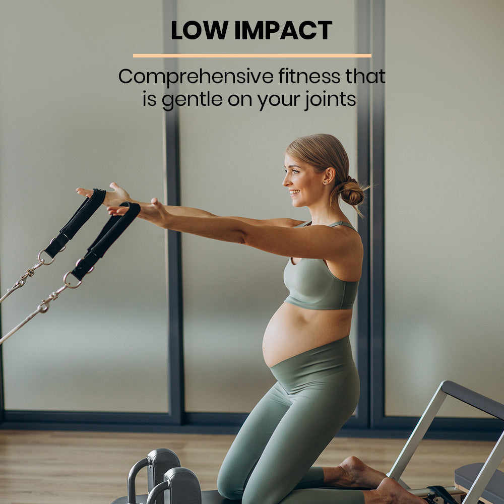 PROFLEX Aluminium Pilates Reformer Machine | Stretch Bed with Box & Jump Board Accessories