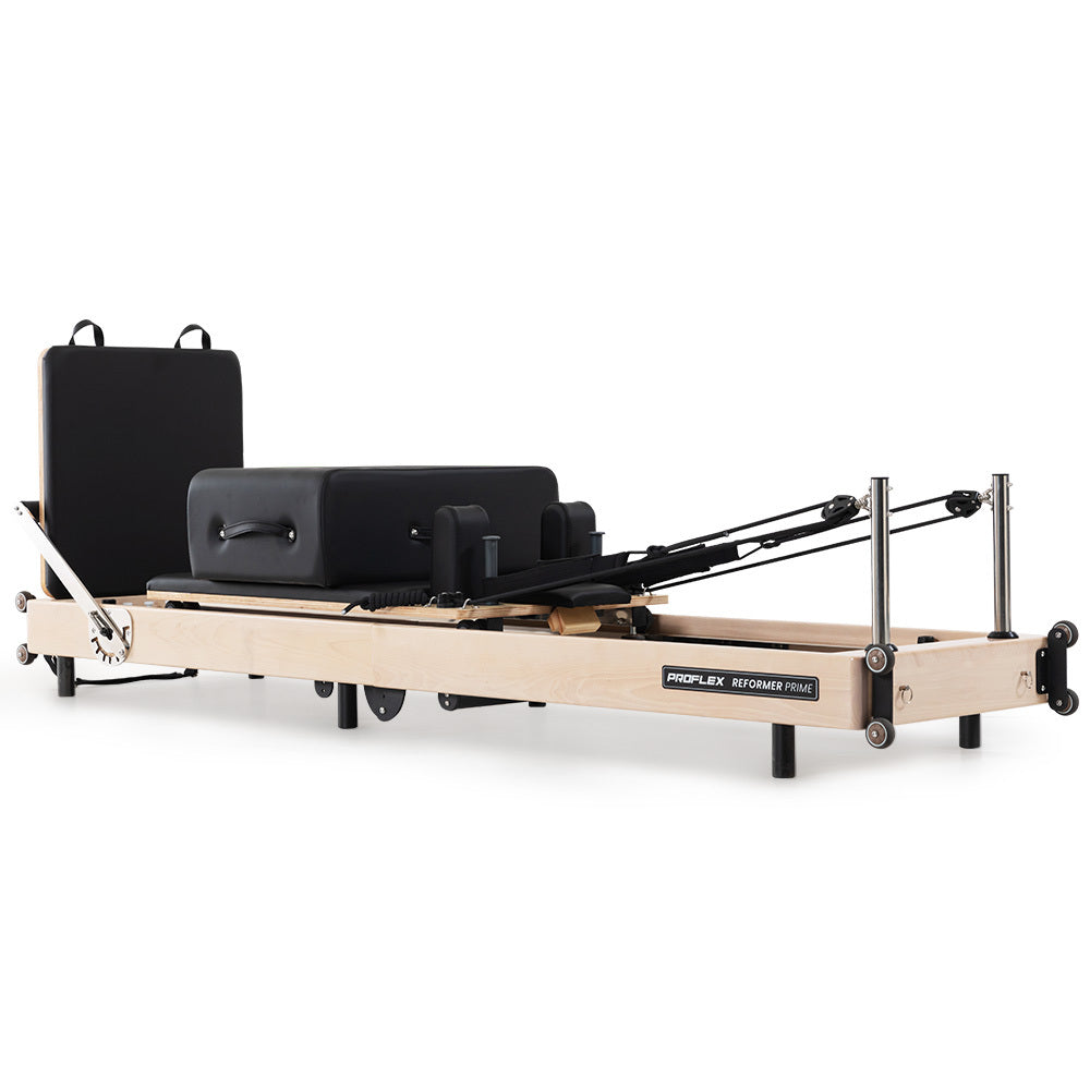 PROFLEX Wooden Pilates Reformer Machine | Stretch Bed with Box & Jump Board Accessories