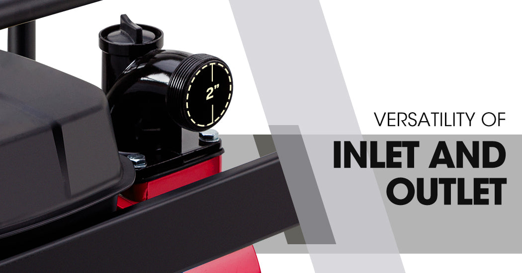 WARTON 8HP Petrol Water Transfer Pump | 2 Inch High Flow | Irrigation & Volume Pump