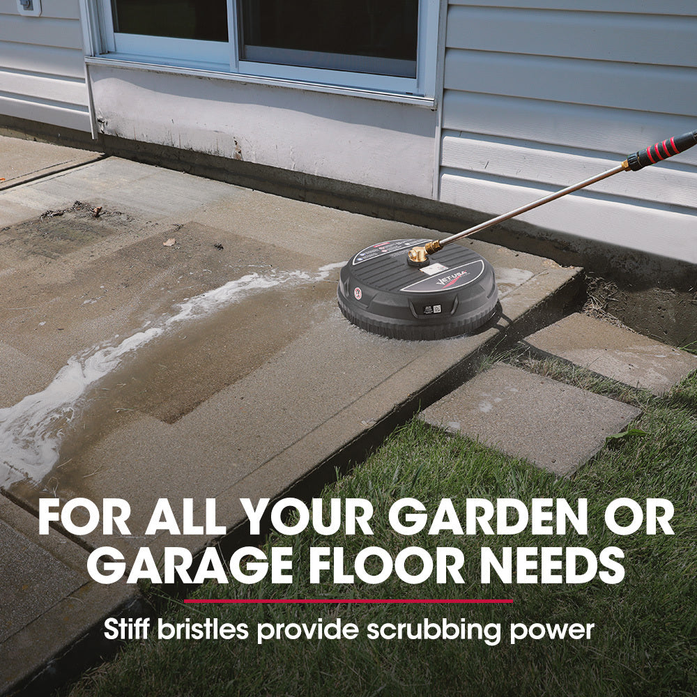 JET-USA Pressure Washer Surface Cleaner | 15" Nylon | 1/4" Fitting for Concrete Driveway Patio Floor