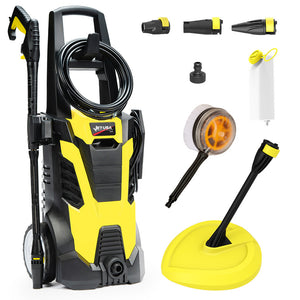 JET-USA RX540s Electric High Pressure Washer | 2900PSI | 2 Nozzles | Brush Head | Deck Cleaner | Detergent Bottle