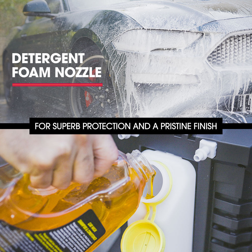 JET-USA RX540s Electric High Pressure Washer | 2900PSI | 2 Nozzles | Brush Head | Deck Cleaner | Detergent Bottle