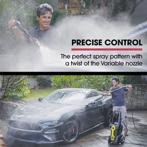 JET-USA RW545 Electric High Pressure Washer | 3000PSI | Water Cooled Motor | 2 Nozzles | Brush Head | Deck Cleaner | Detergent Bottle