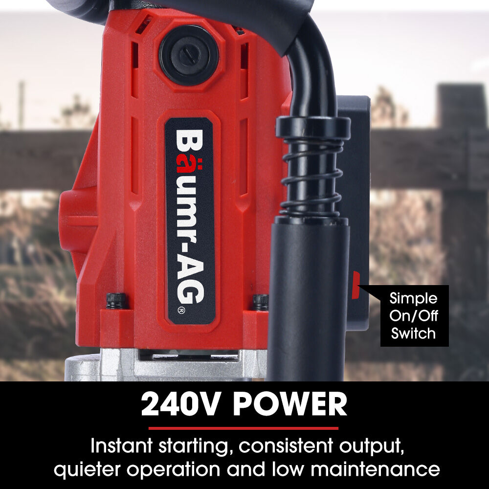 BAUMR-AG Electric Post Driver | HP360e | 2200W | 2 Piling Sleeves Included