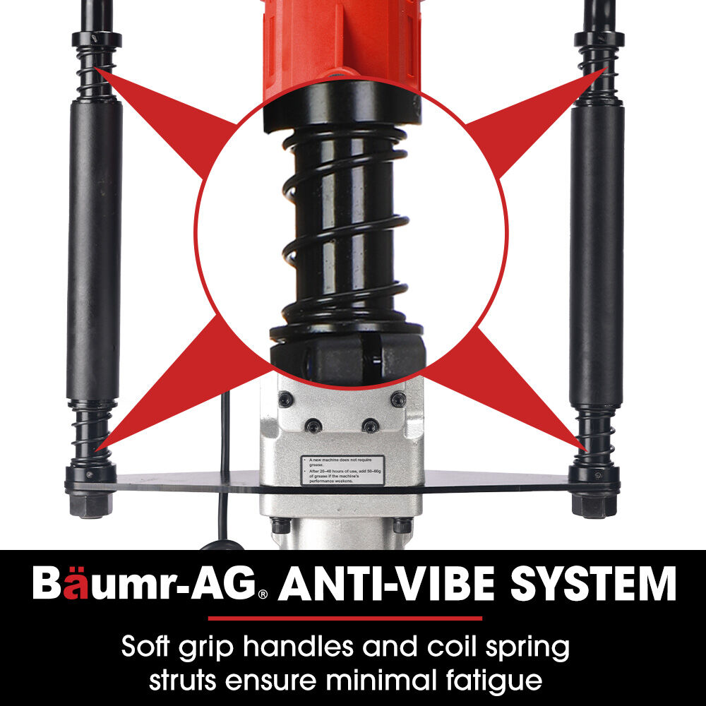 BAUMR-AG Electric Post Driver | HP360e | 2200W | 2 Piling Sleeves Included