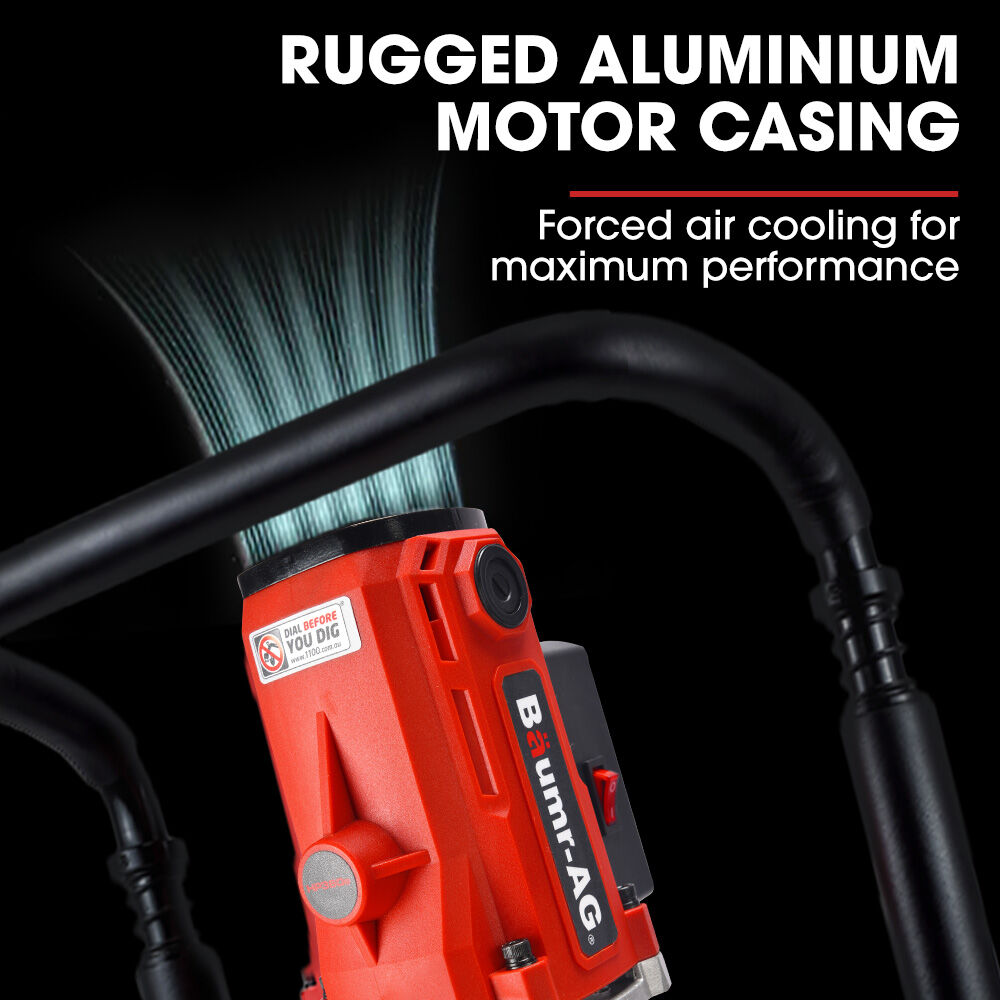 BAUMR-AG Electric Post Driver | HP360e | 2200W | 2 Piling Sleeves Included