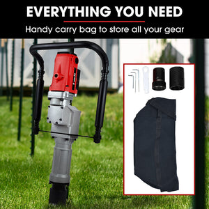 BAUMR-AG Electric Post Driver | HP360e | 2200W | 2 Piling Sleeves Included