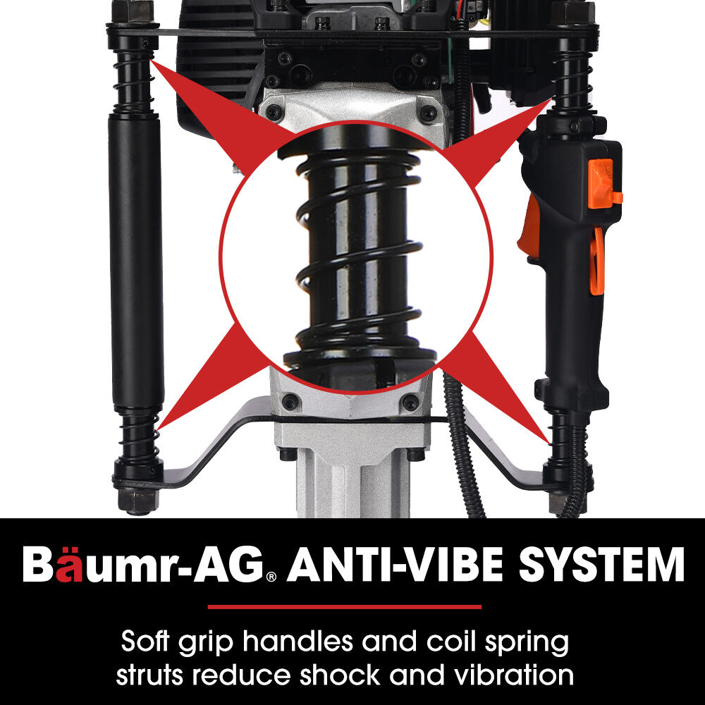 BAUMR-AG Petrol Post Driver | HP480 | 55cc 4-Stroke | 2 Piling Sleeves Included
