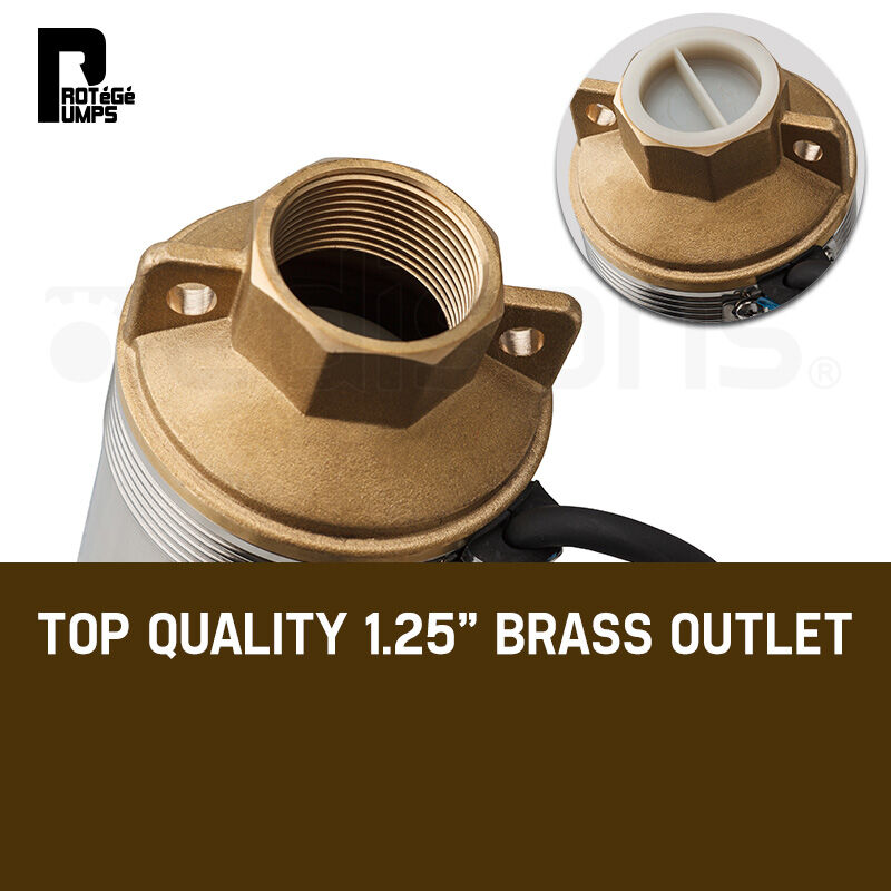 Protege 3HP Submersible Bore Water Pump Deep Well Irrigation Stainless Steel 240V