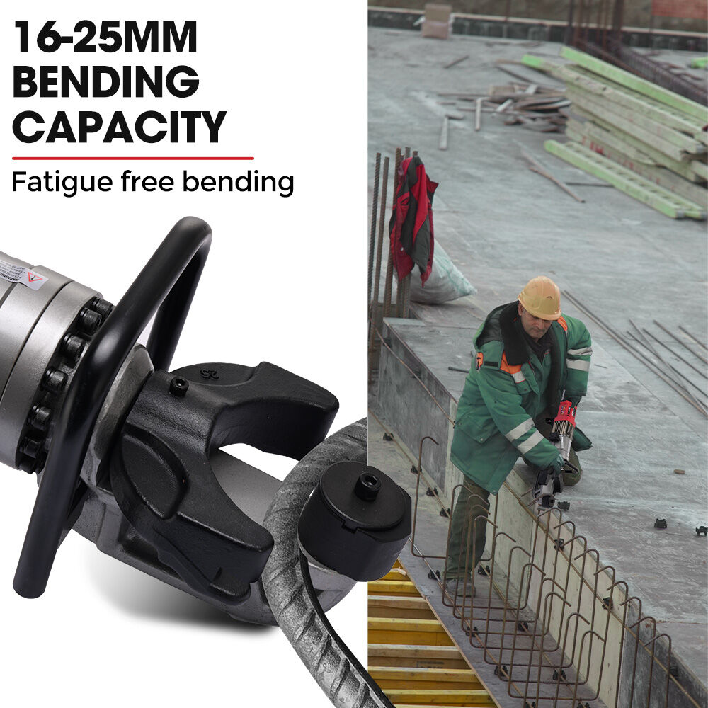 BAUMR-AG Heavy-Duty Electric Rebar Bender | 1200W | 16-25mm Capacity | Carry Case