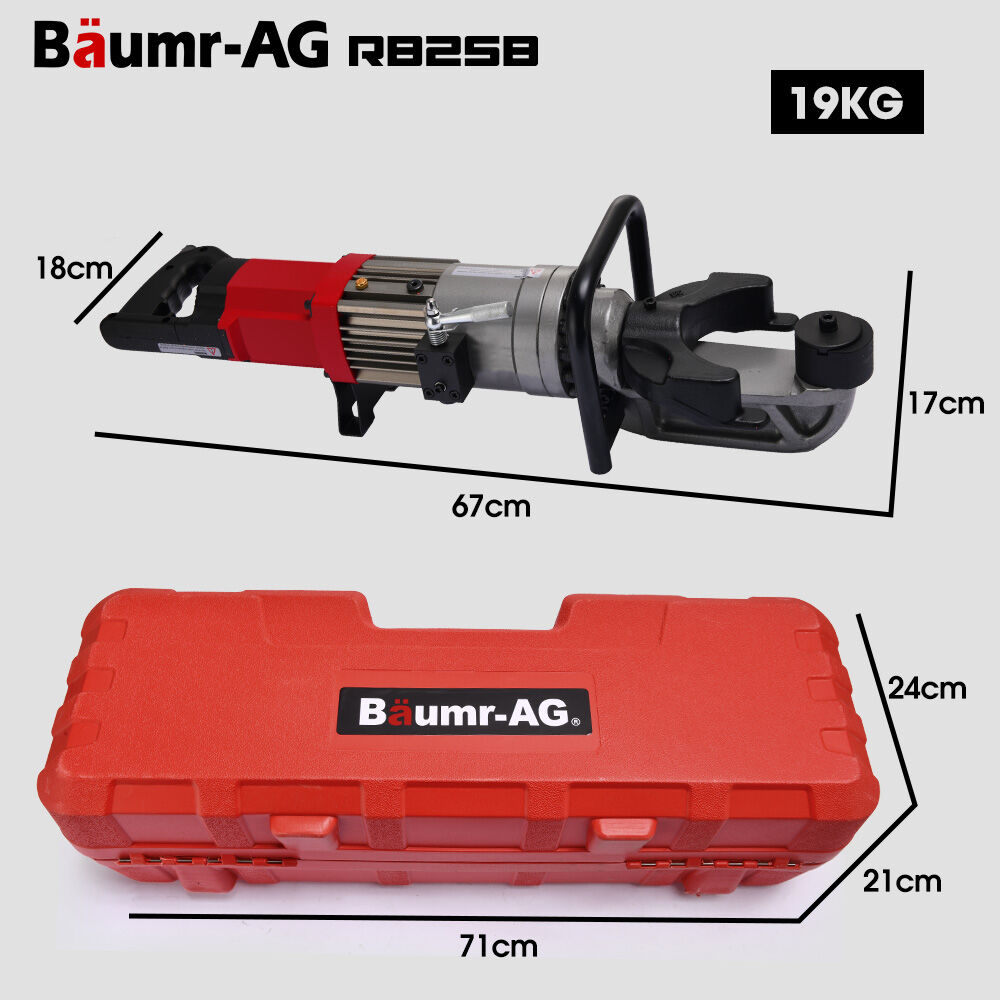 BAUMR-AG Heavy-Duty Electric Rebar Bender | 1200W | 16-25mm Capacity | Carry Case