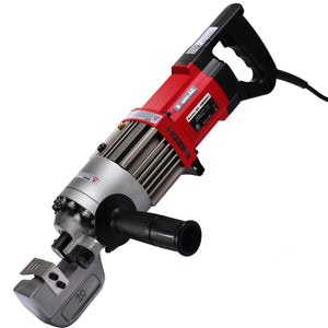 BAUMR-AG Heavy-Duty Electric Hydraulic Rebar Cutter | 1000W | 4-20mm Capacity | 3 Sec Cycle | Rear & Side Handle | Carry Case