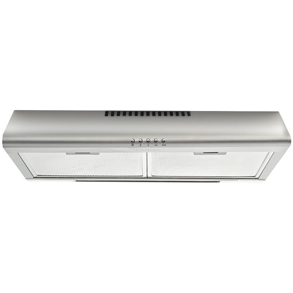 EUROCHEF Fixed Rangehood | 60cm | Stainless Steel | 3-Speed | Halogen Lights | EFR60S