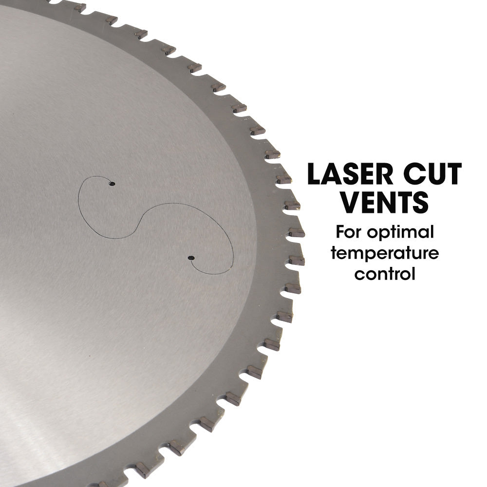 Baumr-AG 355mm Premium Ceramic Alloy Tooth Blade | Low Spark Cold Cut | for Metal Cut Off Saw