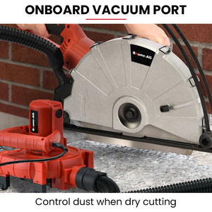 BAUMR-AG Concrete Saw | 3500W | 350mm (14") | Wet & Dry | Vacuum Port | 15A Plug