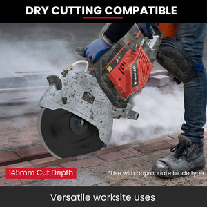 BAUMR-AG 400mm Concrete Demolition Saw | 94cc 2-Stroke | 16" Diamond Blade | Wet & Dry Cutting | Anti-Vibration System