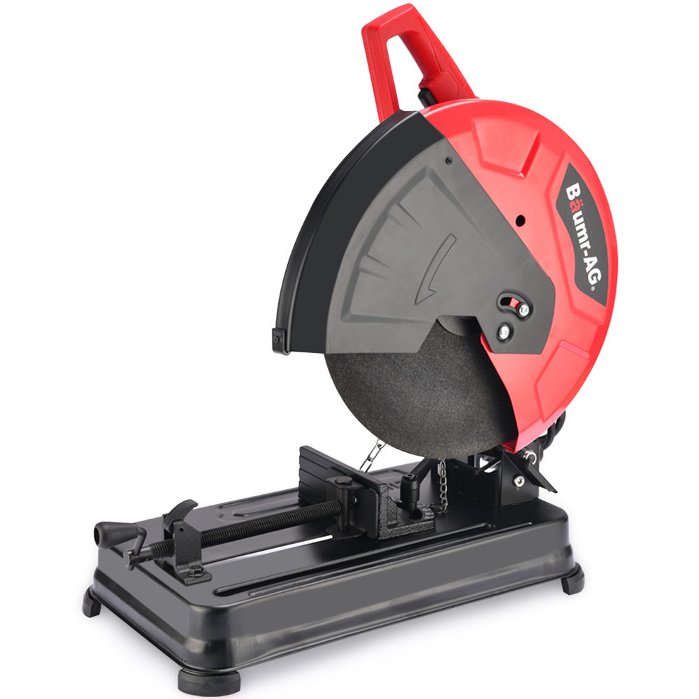 Baumr-AG 2400W Metal Cut Off Cold Saw | 355mm (14") Blade | Soft Start | 45° Mitre Chop Cutting