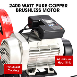 Baumr-AG 2400W 16" Metal Cut-Off Cold Saw | Commercial-Grade | Brushless Motor | Soft Start | 45° Mitre Chop