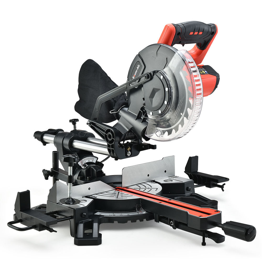 BAUMR-AG Compound Mitre Saw | 210mm | Dual Bevel Sliding Drop Saw | 15 ...