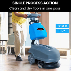AUCH FSH14 Floor Scrubber & Dryer | 360mm, Battery Powered, Walk Behind, Commercial Grade