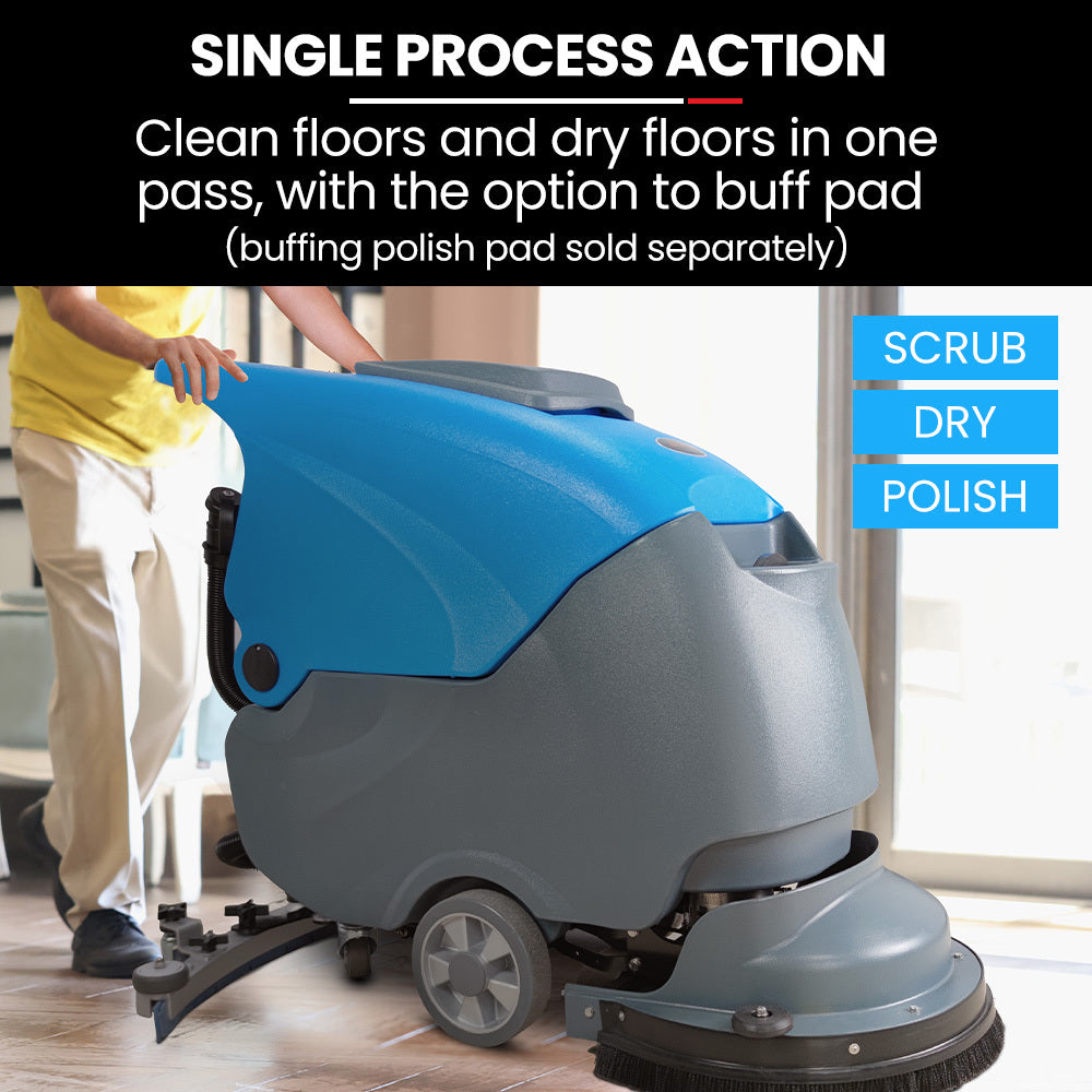 Auch FSH18 Floor Scrubber & Dryer | 490mm, Battery Powered, Walk Behind, Commercial Grade