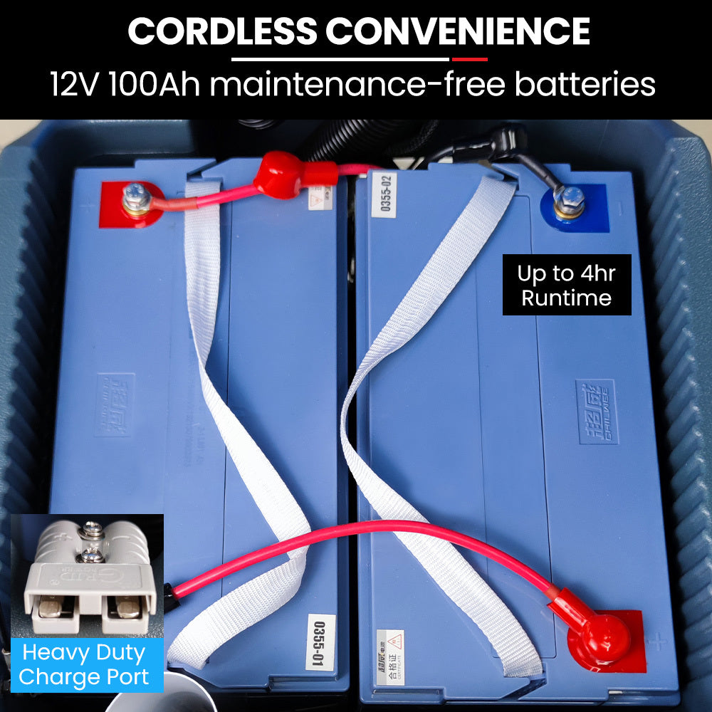 Auch FSH18 Floor Scrubber & Dryer | 490mm, Battery Powered, Walk Behind, Commercial Grade