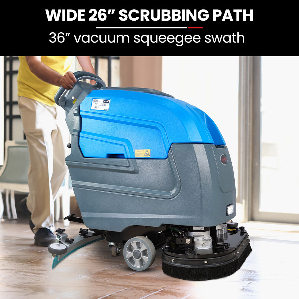 Auch FSP26 Self-Propelled Floor Scrubber & Dryer | 720mm, Battery Powered, Walk Behind, Commercial Grade