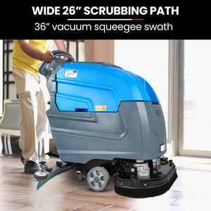 Auch FSP26 Self-Propelled Floor Scrubber & Dryer | 720mm, Battery Powered, Walk Behind, Commercial Grade