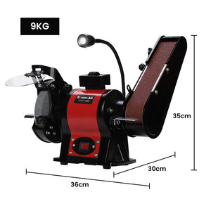 BAUMR-AG Bench Grinder & Belt Sander Combo | 150mm Grinding Disc | 50 x 686mm Linisher | Worklight | Brushless Motor