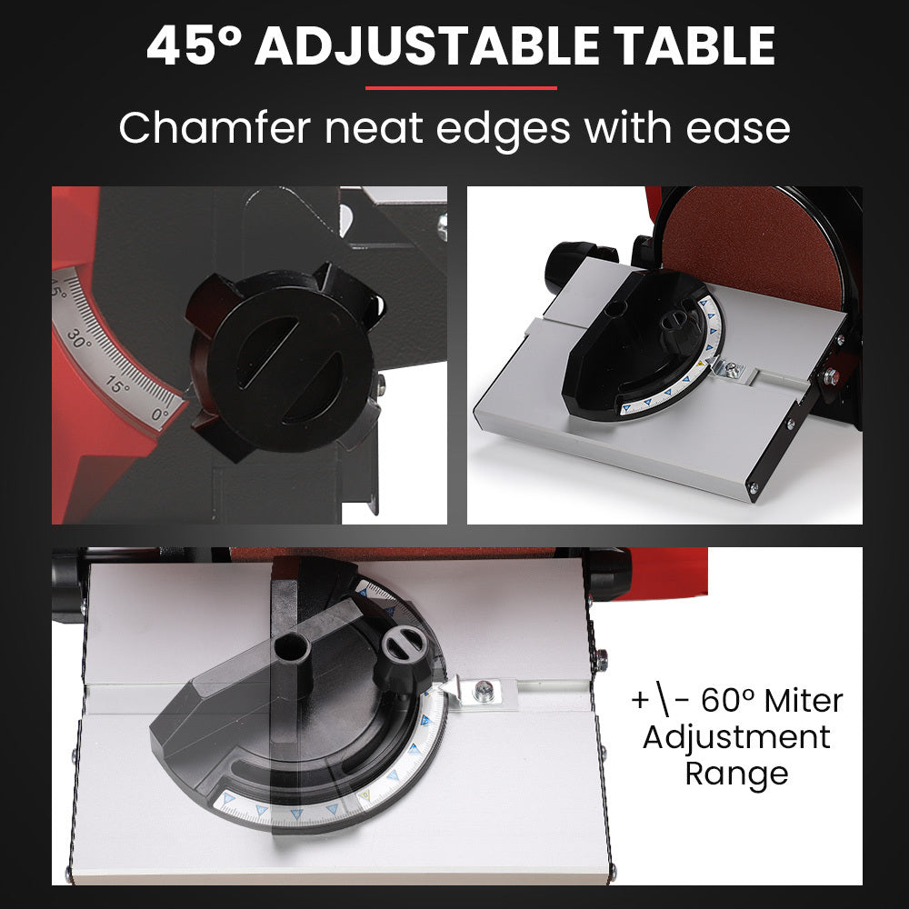BAUMR-AG Bench Belt & Disc Sander Combo | 100mm Linisher + 150mm Disc | 400W Brushless Motor | Horizontal & Vertical Sanding