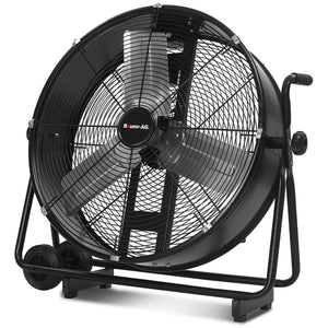 BAUMR-AG Industrial Mobile Floor Drum Fan | 24" 610mm | 260W | Tilting | Heavy-Duty Frame | Commercial | EESS Certified