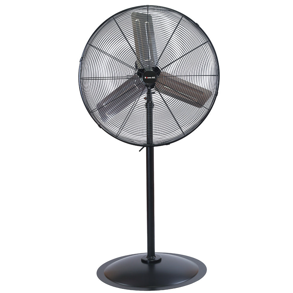 BAUMR-AG Industrial Pedestal Fan | 30" 762mm | 300W | Heavy-Duty | 3-Speed | Commercial | EESS Certified