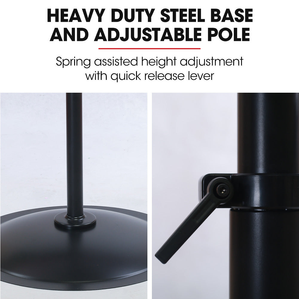 BAUMR-AG Industrial Pedestal Fan | 30" 762mm | 300W | Heavy-Duty | 3-Speed | Commercial | EESS Certified