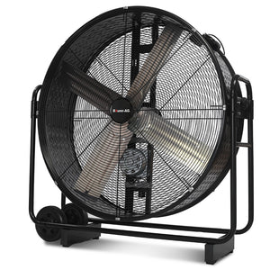BAUMR-AG Industrial Mobile Floor Drum Fan | 42" 1067mm | 660W | Belt Drive | Tilting | Heavy-Duty | EESS Certified