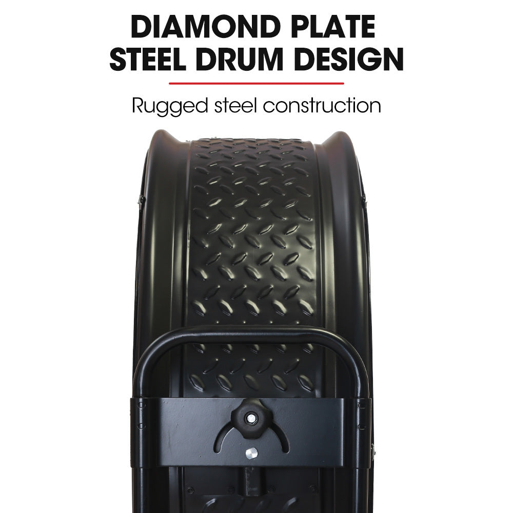 BAUMR-AG Industrial Mobile Floor Drum Fan | 42" 1067mm | 660W | Belt Drive | Tilting | Heavy-Duty | EESS Certified