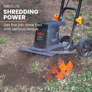 PLANTCRAFT Electric Rotary Hoe Garden Tiller | Adjustable Depth | 6 Tines Soil Cultivator