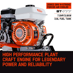 PLANTCRAFT Petrol Cultivator Tiller | 7.0HP | Self-Propelled Rotary Rototiller Plough