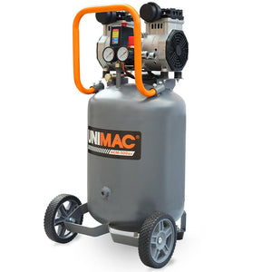 UNIMAC 50L Silent Oil-Free Portable Air Compressor | 2HP Electric | Vertical | Air Tools & Tyre Inflation