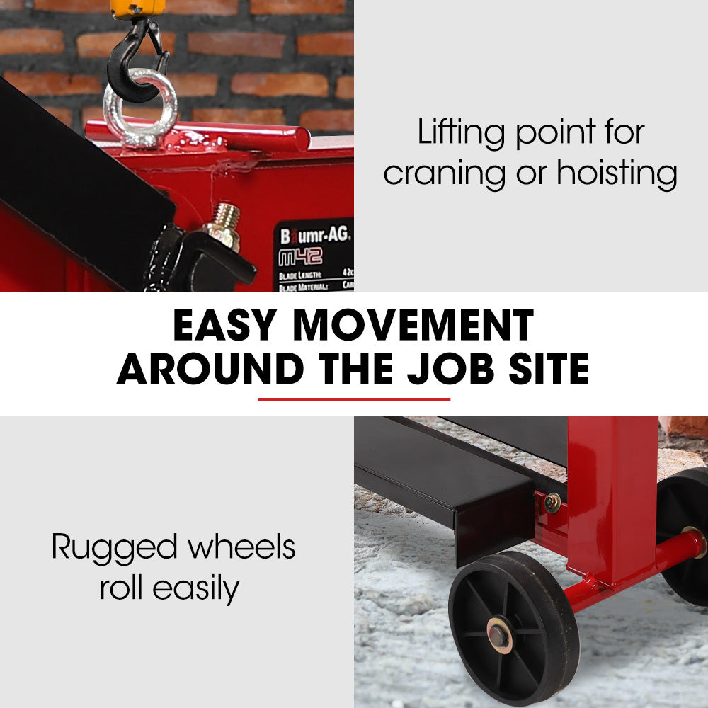 Baumr-AG | Manual Block Splitter | 420mm Cutting Length | Paver, Brick, Stone Cutter