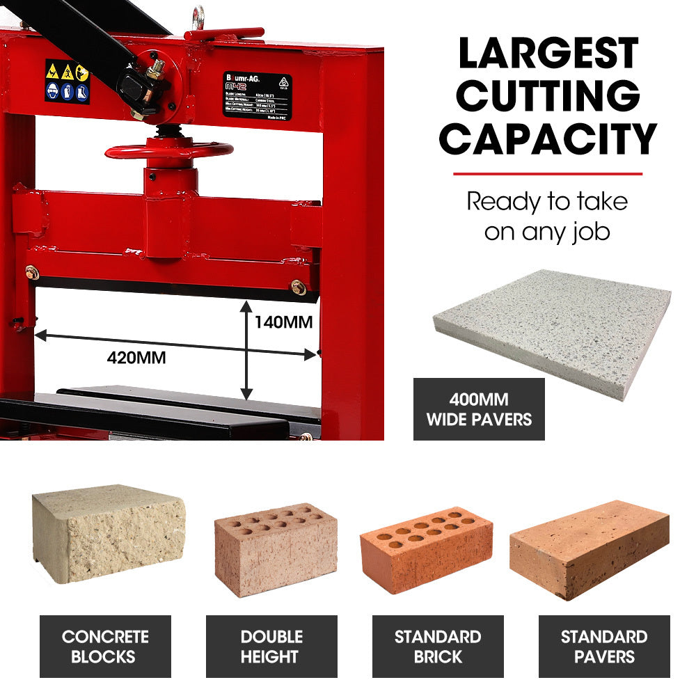 Baumr-AG | Manual Block Splitter | 420mm Cutting Length | Paver, Brick, Stone Cutter