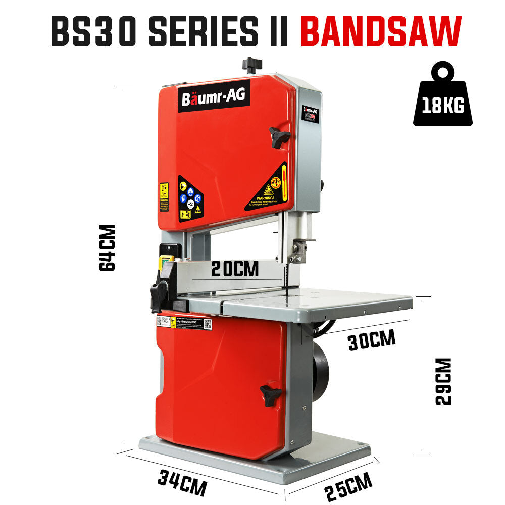 Baumr-AG Bandsaw | Portable Wood Cutting Band Saw | Vertical Benchtop Machine