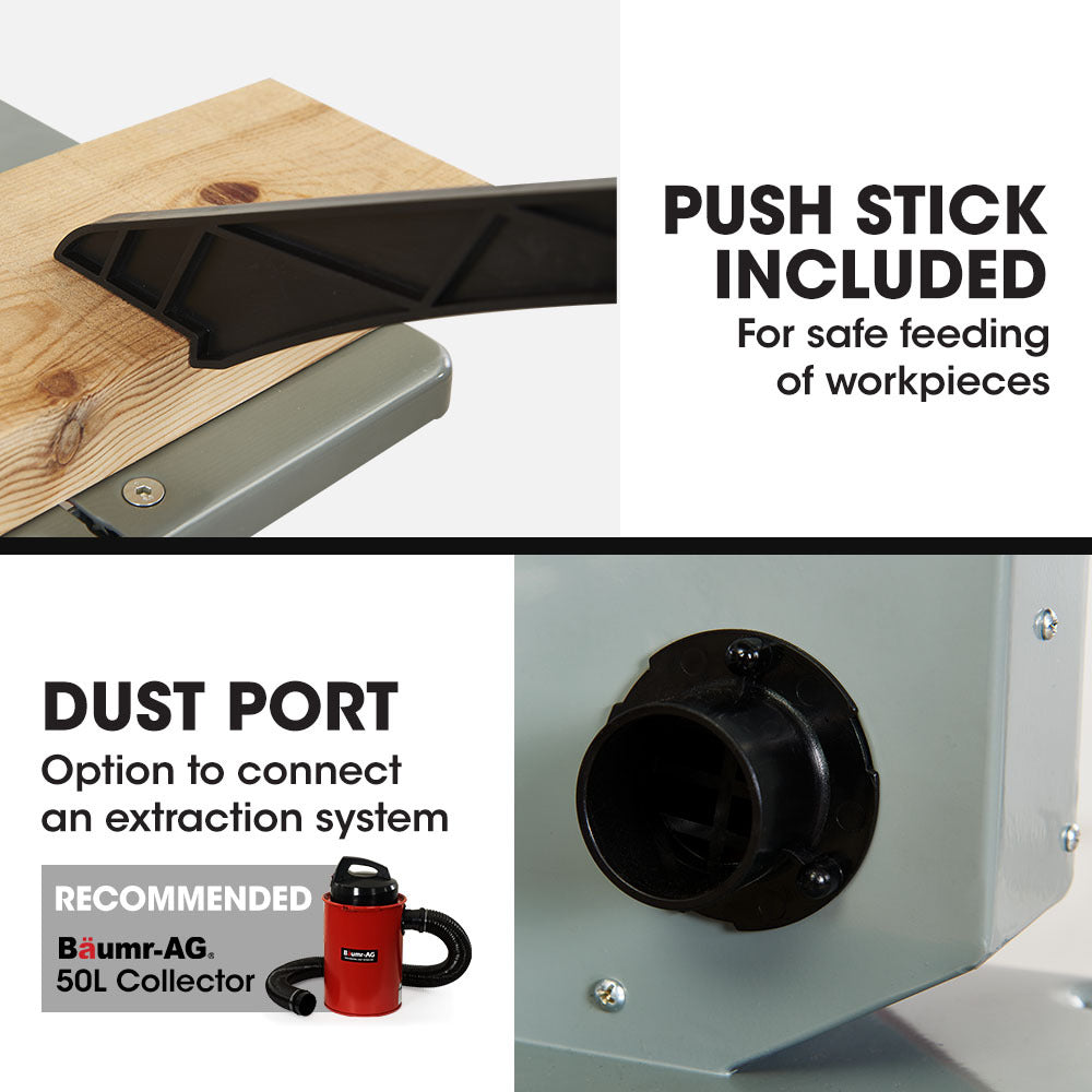 Baumr-AG Wood Bandsaw | 500W Benchtop | 115mm Cutting Depth | Model BS40