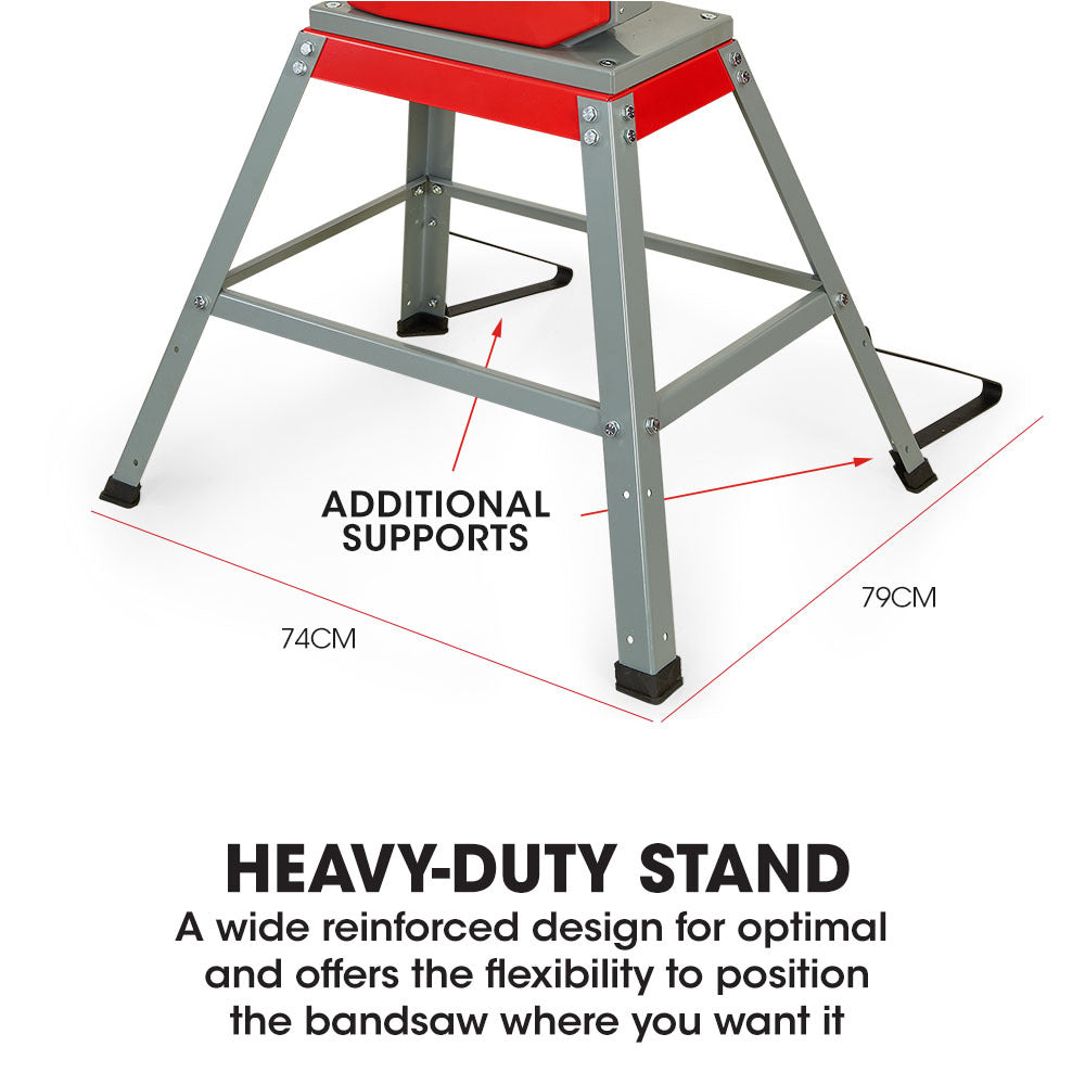 Baumr-AG 500W 115mm Wood Bandsaw | Portable Benchtop Band Saw Cutting Machine with Stand