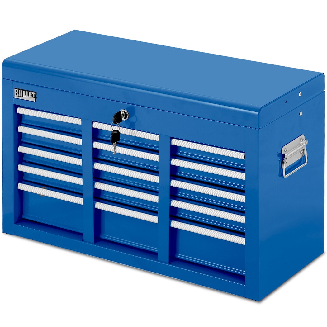 Bullet Tool Box 9 Drawer | Garage Storage Chest & Organiser | Mechanic Workshop Toolbox Set | Blue
