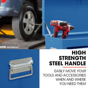 Bullet Tool Box 9 Drawer | Garage Storage Chest & Organiser | Mechanic Workshop Toolbox Set | Blue