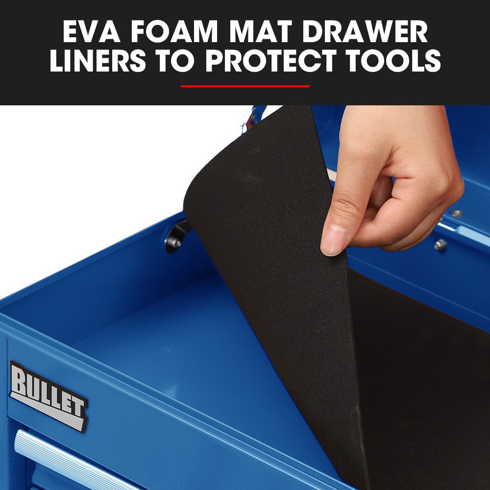 Bullet Tool Box 9 Drawer | Garage Storage Chest & Organiser | Mechanic Workshop Toolbox Set | Blue