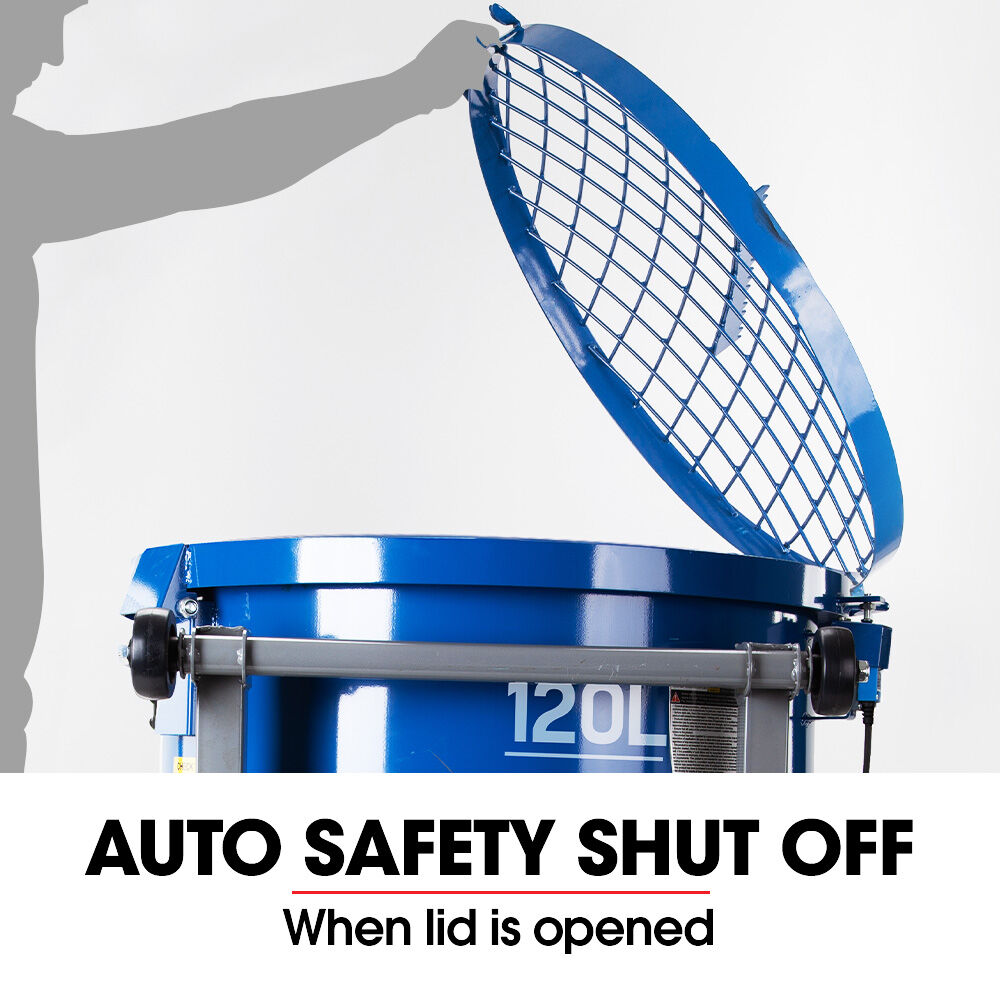 BAUMR-AG 120L Forced Action Pan Mixer | 1500W Electric Direct Drive Motor | Mortar Screed Resin Cement Mixer | 10 Inch Solid Rubber Wheels