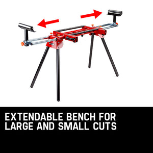 Baumr-AG Universal Mitre Saw Stand | Adjustable Portable Drop Saw Workbench Table