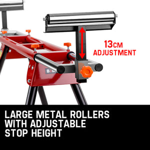 Baumr-AG Universal Mitre Saw Stand | Adjustable Portable Drop Saw Workbench Table